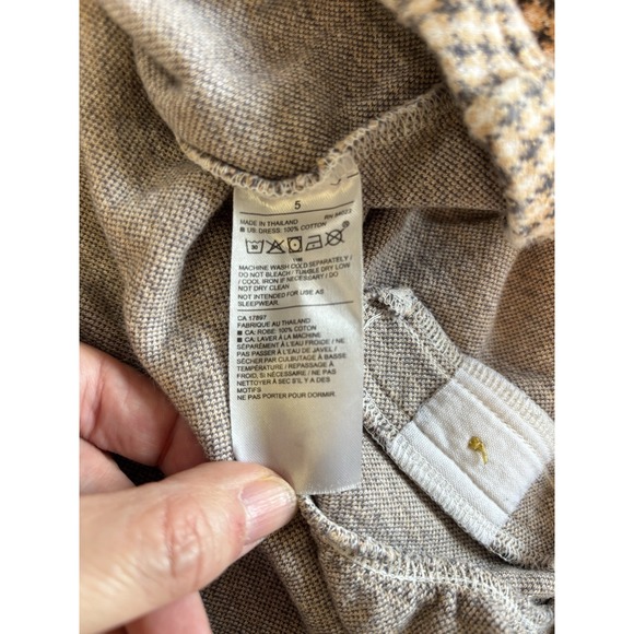 Janie And Jack Sz 5 Houndstooth Dress Bow Cotton Drop Waist Old Money Preppy - Picture 9 of 16